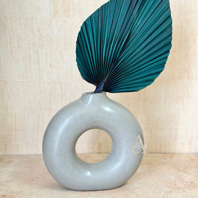 Tafoukt handmade vase, matte rounded