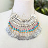 Dihia silver and turquoise Amazigh necklace
