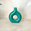 Medium elongated Tafoukt varnished handmade vase