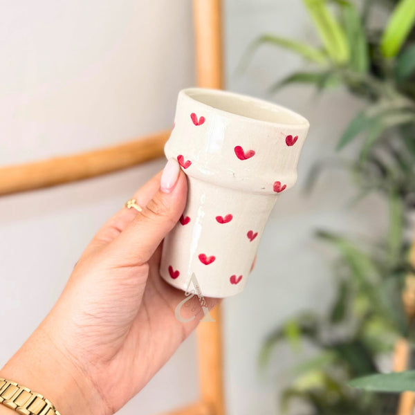 Tayri beldi red heart glass