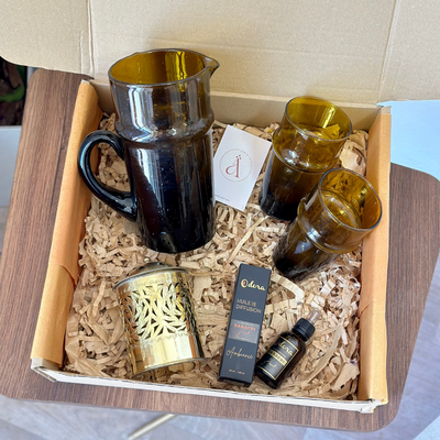 Brown Carafe Handcrafted Gift Box