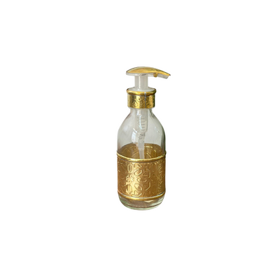 Distributeur de savon en verre et laiton doré Zwak - Ajbir