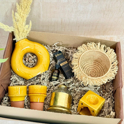 XL Mustard Yellow Handcrafted Gift Box