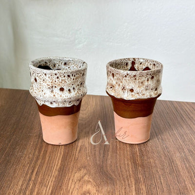 Verre beldi marron beige - Ajbir