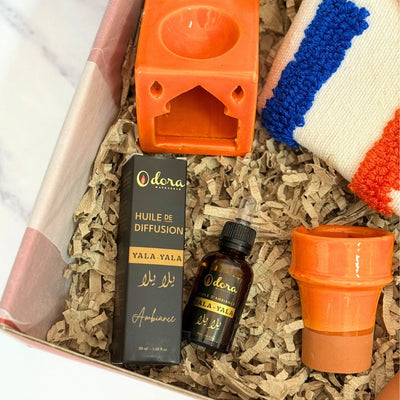 Azegzaw orange handcrafted gift box