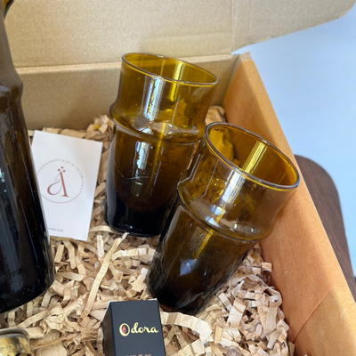 Brown Carafe Handcrafted Gift Box