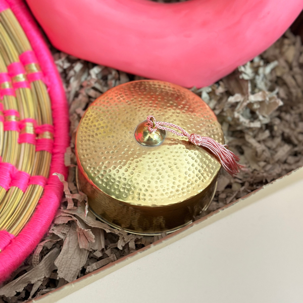 XL fuchsia pink handcrafted gift box