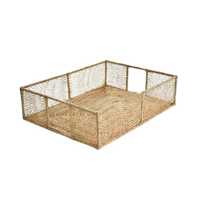 Plateau raphia Tizri rectangle Grand - Ajbir