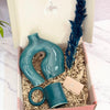 Turquoise handcrafted gift box
