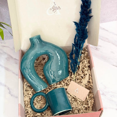 Turquoise handcrafted gift box