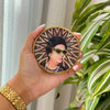 Oum brown saucer - Glass and Brass