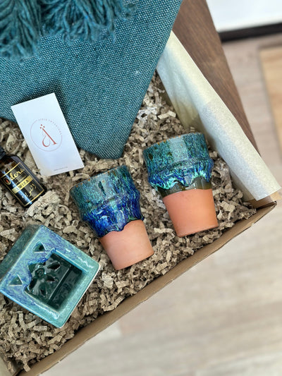 Turquoise gift box