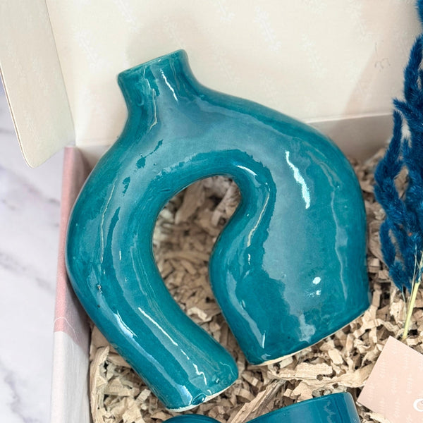 Turquoise handcrafted gift box