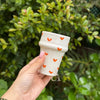 Tayri beldi glass with orange heart
