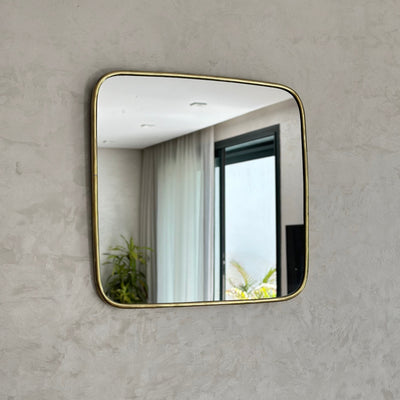 Afaw large brass mirror
