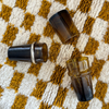 Set of 2 Beldi brown water glasses 9cm