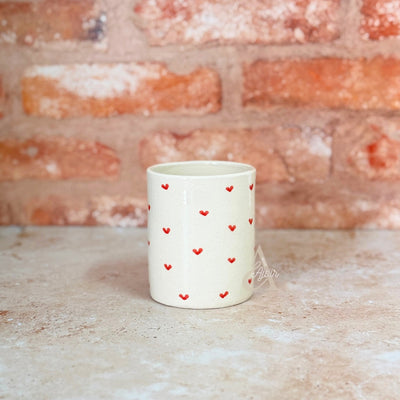 Tayri red heart pot