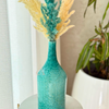 Turquoise bottle vase
