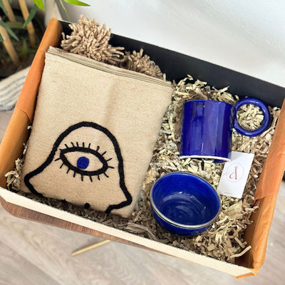 Khmissa Blue Handmade XL Gift Box