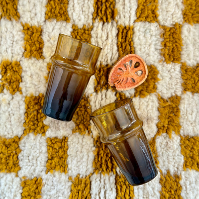 Beldi brown juice glass 13cm