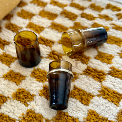 Beldi brown juice glass 13cm