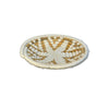 Plateau Talount beige et blanc 25cm - Ajbir