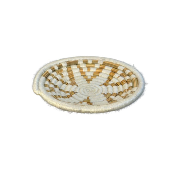 Plateau Talount beige et blanc 25cm - Ajbir