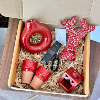 Red Cactus Handcrafted Gift Box