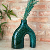 Azul handmade vase medium varnish