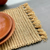 Rectangular raffia placemat (2 pieces)