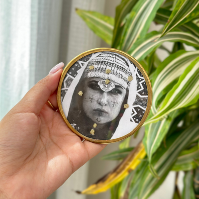 Sous tasse Dihya noir - Ajbir