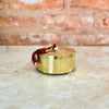 Hammered Gold Brass Storage Box