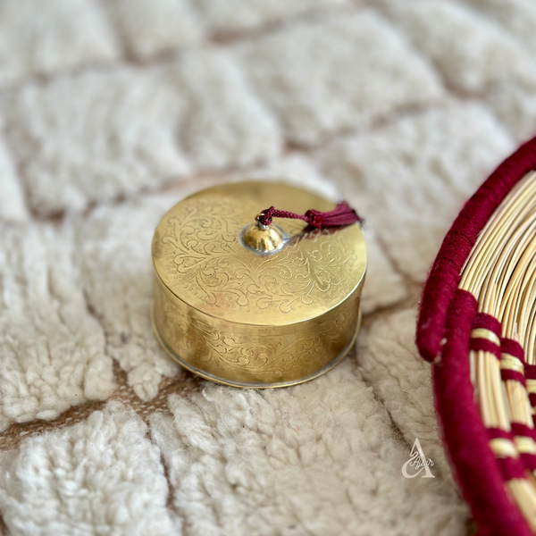 Zwak gold-plated brass storage box