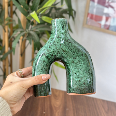 Mini vase Azul varnished