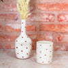 Tayri red heart vase