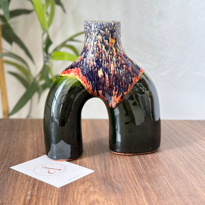 Mini vase Azul varnished