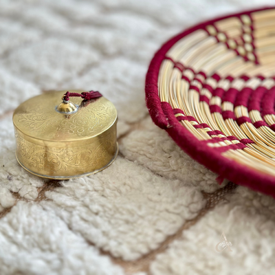 Zwak gold-plated brass storage box