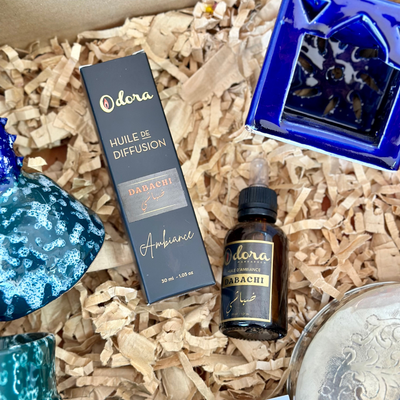 Aknari handmade gift box in petrol blue