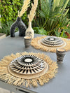Black Tafoukt plate set (6 pieces)