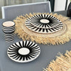 Black Tafoukt plate set (6 pieces)