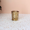 Openwork gilded copper glass