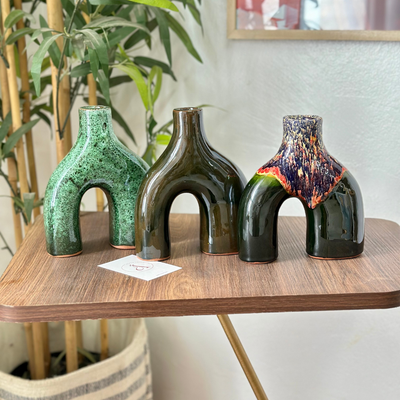 Mini vase Azul varnished