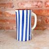Blue striped carafe