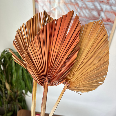Light orange palm leaf