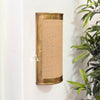 Aourir wall light in brass and jute