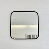 Square mirror in black brass