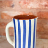 Blue striped carafe