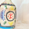 Turquoise Amazigh bottle vase