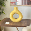 Matte yellow Tafoukt vase