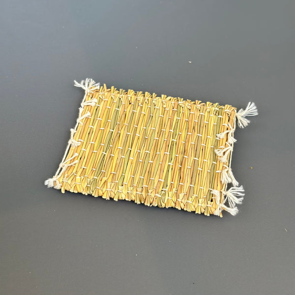 Square raffia coaster